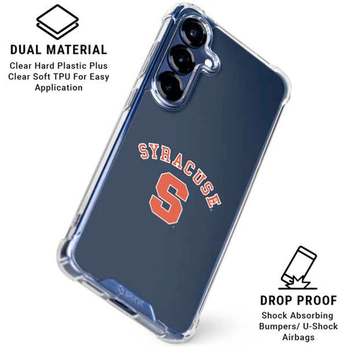 Syracuse University S Blue Galaxy S25 Clear Case